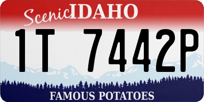 ID license plate 1T7442P