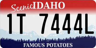 ID license plate 1T7444L
