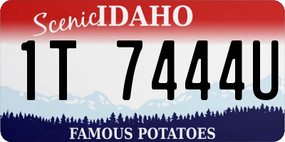 ID license plate 1T7444U