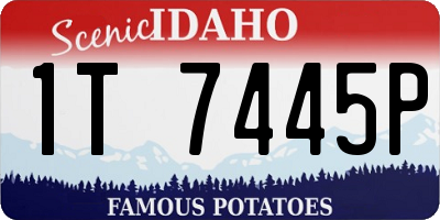 ID license plate 1T7445P