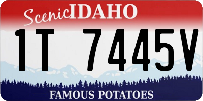 ID license plate 1T7445V