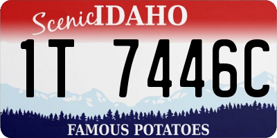 ID license plate 1T7446C