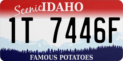 ID license plate 1T7446F