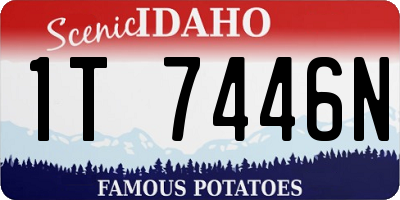 ID license plate 1T7446N