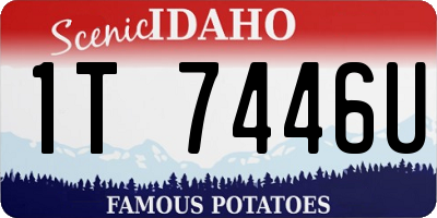 ID license plate 1T7446U