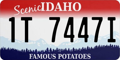 ID license plate 1T7447I