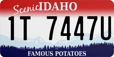ID license plate 1T7447U