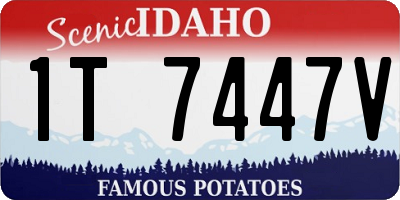 ID license plate 1T7447V