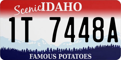 ID license plate 1T7448A