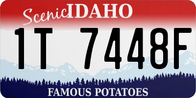ID license plate 1T7448F