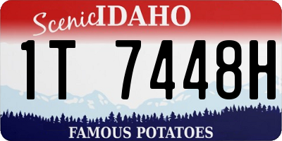 ID license plate 1T7448H
