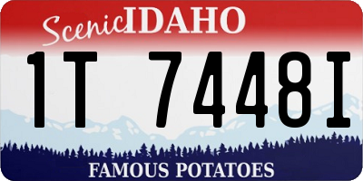 ID license plate 1T7448I