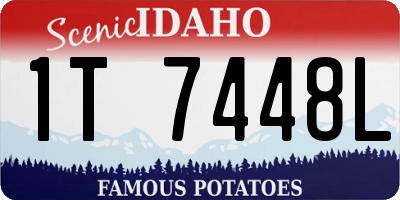 ID license plate 1T7448L