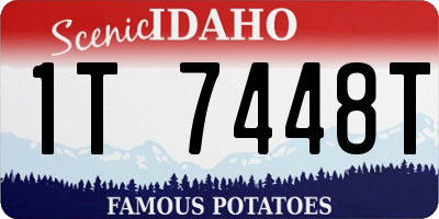 ID license plate 1T7448T