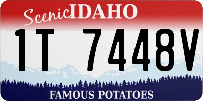 ID license plate 1T7448V