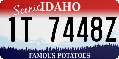 ID license plate 1T7448Z