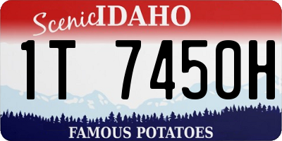 ID license plate 1T7450H