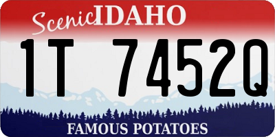 ID license plate 1T7452Q