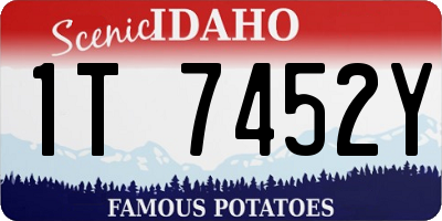 ID license plate 1T7452Y
