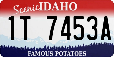 ID license plate 1T7453A