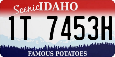 ID license plate 1T7453H