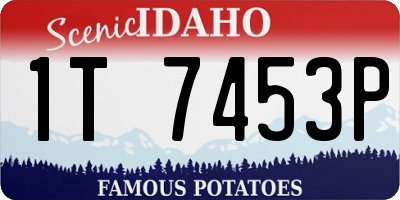 ID license plate 1T7453P