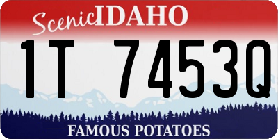 ID license plate 1T7453Q