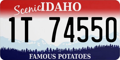 ID license plate 1T7455O