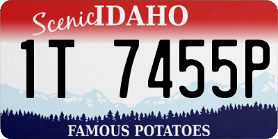 ID license plate 1T7455P