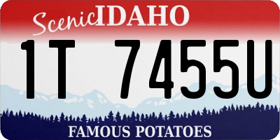 ID license plate 1T7455U