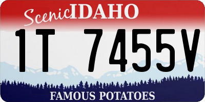 ID license plate 1T7455V