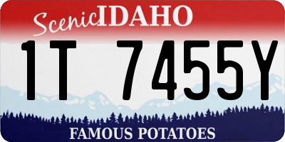 ID license plate 1T7455Y