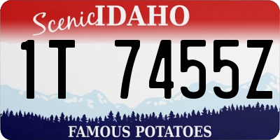 ID license plate 1T7455Z