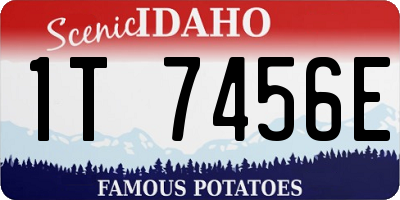 ID license plate 1T7456E