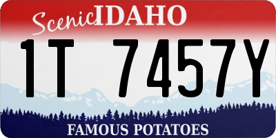 ID license plate 1T7457Y