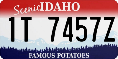 ID license plate 1T7457Z