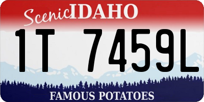 ID license plate 1T7459L