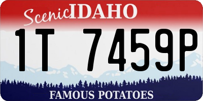 ID license plate 1T7459P