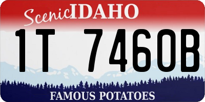 ID license plate 1T7460B