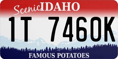 ID license plate 1T7460K