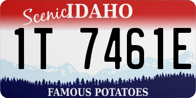 ID license plate 1T7461E