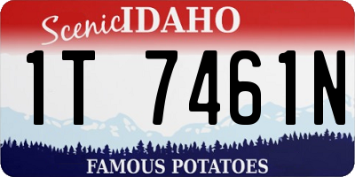 ID license plate 1T7461N