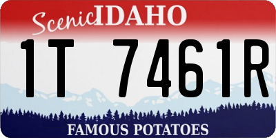 ID license plate 1T7461R