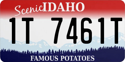 ID license plate 1T7461T
