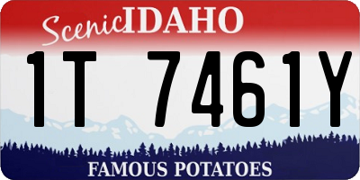 ID license plate 1T7461Y