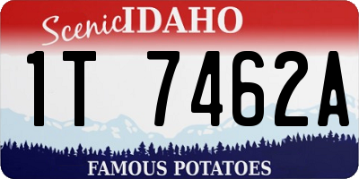 ID license plate 1T7462A