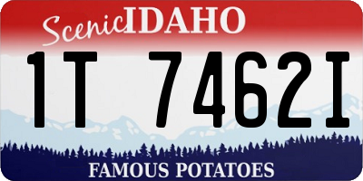 ID license plate 1T7462I