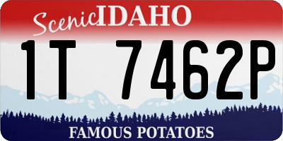 ID license plate 1T7462P