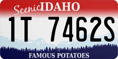 ID license plate 1T7462S
