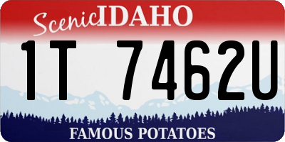 ID license plate 1T7462U